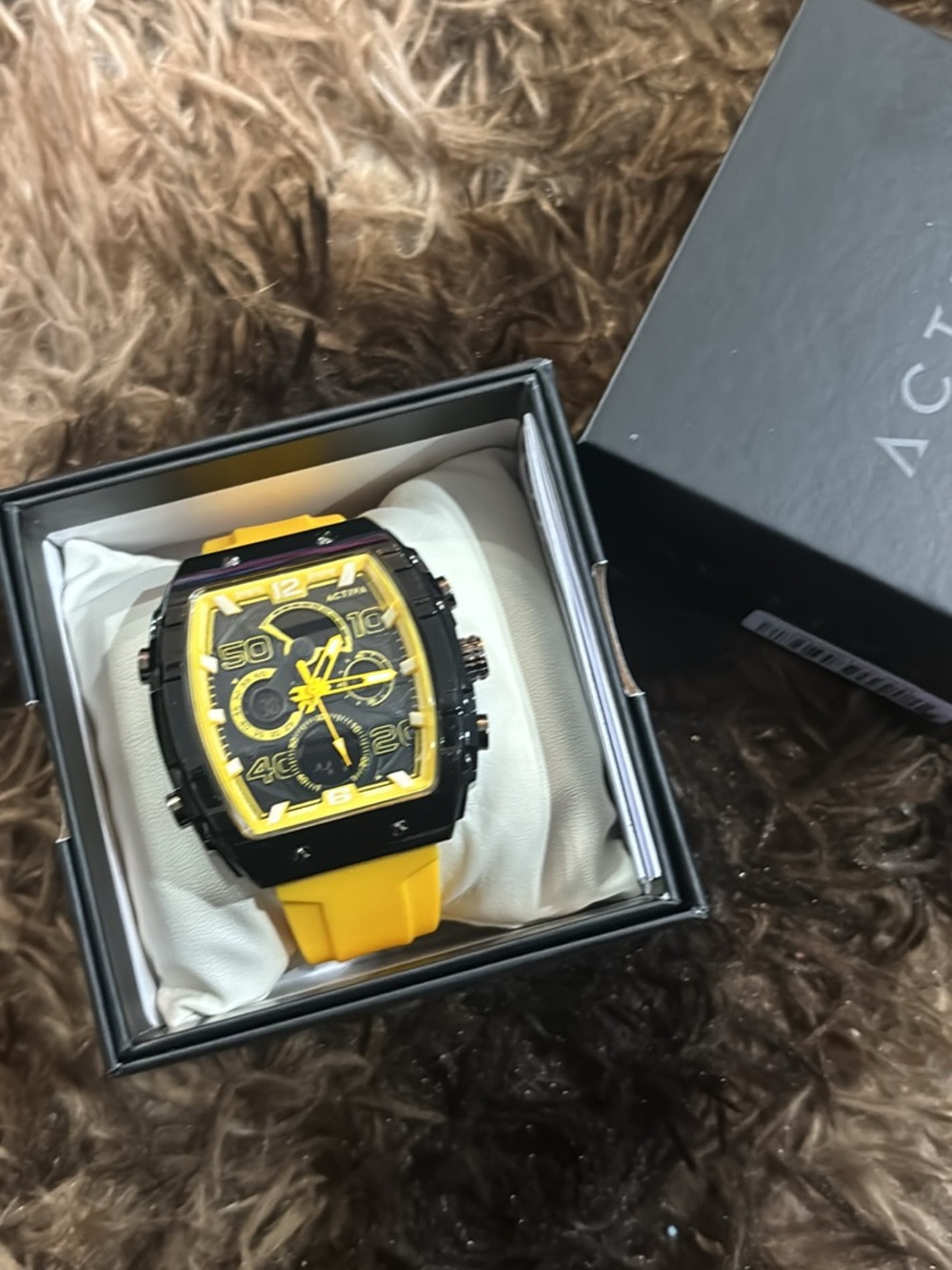 Invicta Yellow and Black Chronograph Men's Watch